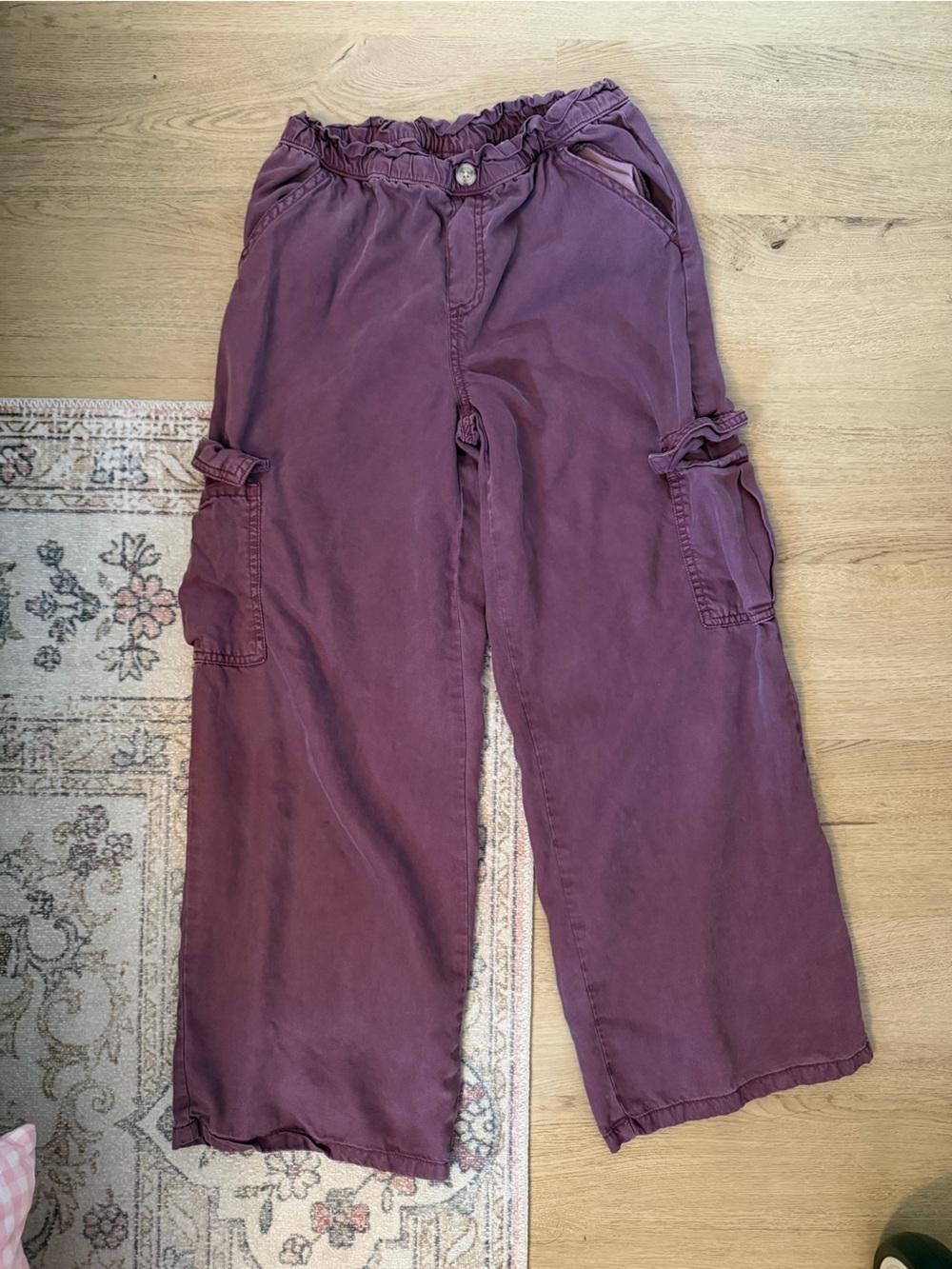 💫 3 for $20 !! cat and jack girls plum soft wide leg pants